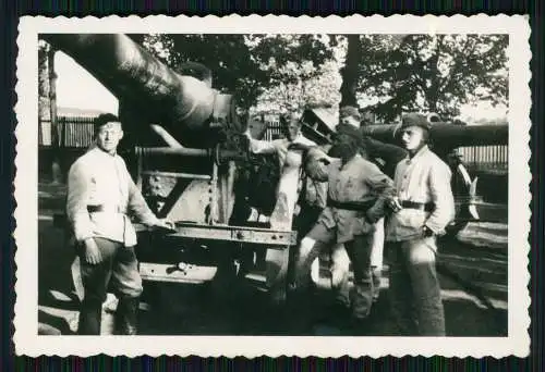 Foto Wehrmacht Geschütz Flak schwerer Mörser1940-43