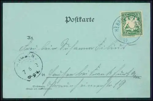 AK Mondschein Herreninsel Chiemsee Blick zur Insel mit Kampenwand Boot 1902 gel.