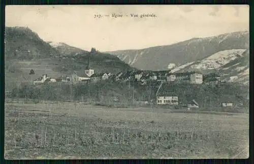 AK Ugine Savoie, vue générale de la ville et du Mont Charvin 1909 gelaufen