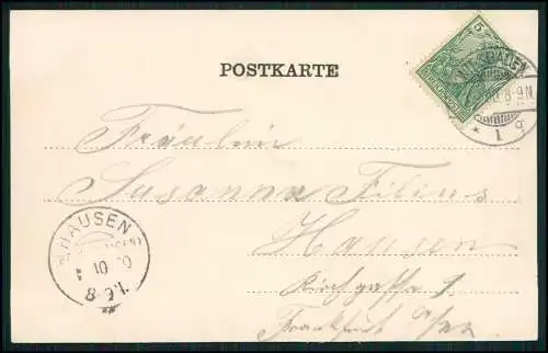 AK Ansichtskarte Postkarte Wiesbaden in Hessen, Kochbrunnen 1900 gelaufen