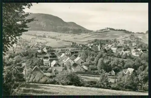 Foto AK Waltershausen Schmerbach Thüringer Becken Blick auf den Ort und Wartberg