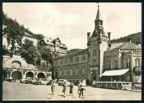 Foto AK Leutenberg in Thüringen, Markt, Straßenpartie HO Ratskeller DDR Autos