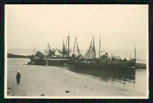 9x Foto Nordseebad Wangerooge in Ostfriesland Strand Fischerboote Sommerfrische