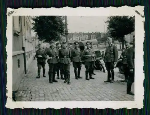 6x Foto deutsche Soldaten Wehrmacht Vormarsch Belgien Frankreich 1940-41