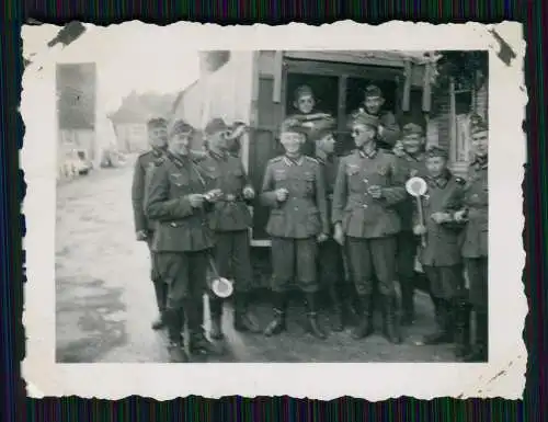 6x Foto deutsche Soldaten Wehrmacht Vormarsch Belgien Frankreich 1940-41