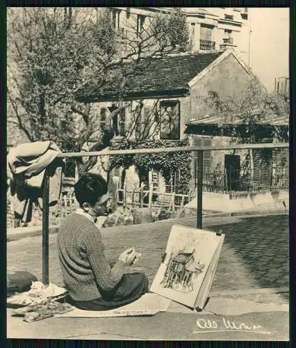 5x Paris Le Lapin agile Montmartre Straßenkünstler Maler Fotograf Albert Monier