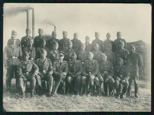 Foto 16x12cm Wehrmacht Luftwaffe 1943 Gruppenfoto