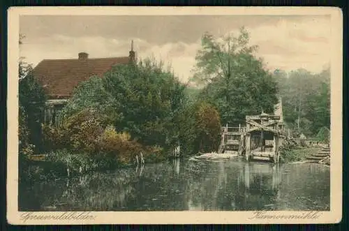 AK Kannomühle Kanow-Mühle Wassermühle Alt Zauche-Wußwerk Spreewald Brandenburg