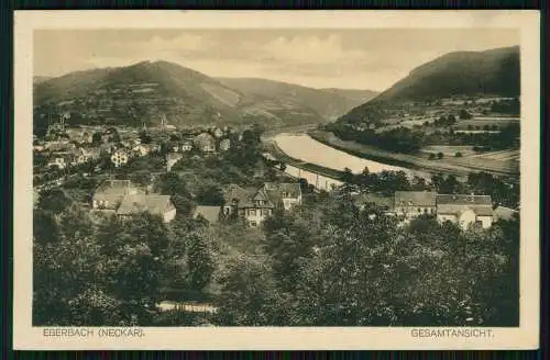 AK Eberbach im Rhein Neckar Kreis Gesamtansicht Panorama