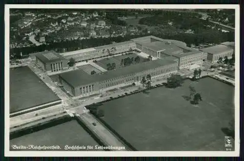 Berlin Spandau Reichssportfeld Hochschule Leibesübungen Luftbild Klinke 1936 gel