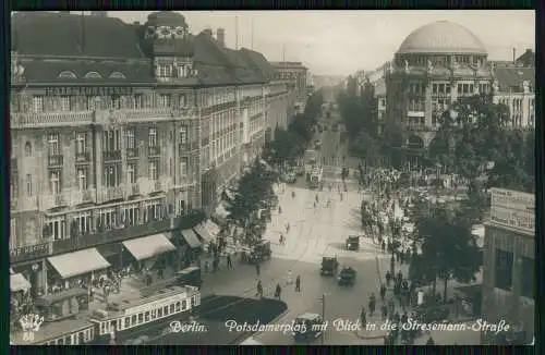 AK Berlin Potsdamer Platz mit Stresemannstraße Straßenbahn von oben gesehen 1931