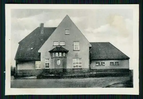 6x Schwei in Oldenburg Stadland Niedersachsen, Hotel zum Bahnhof, Kirche, Schule
