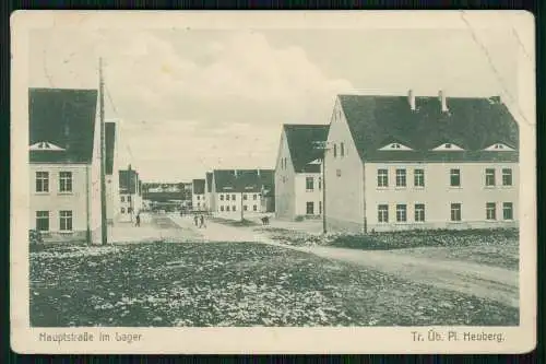 AK Stetten Truppenübungsplatz Heuberg Hauptstraße im Lager 1914 gelaufen