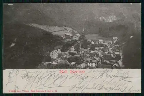 AK Bad Bertrich an der Mosel Eifel, Blick auf den Ort mit Kirche 1901 gelaufen