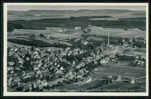 AK Bad Dürrheim Schwarzwald Luftbild Fliegeraufnahme Panorama vom Ort