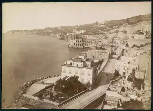 Foto 26x19cm - Napoli Neapel Campania, Panorama di Posillipo um 1895-05