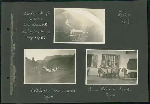 14x Fotoalbum-Seiten Fotos Reise Fahrrad von Kassel Heidelberg Rheinabwärts 1929