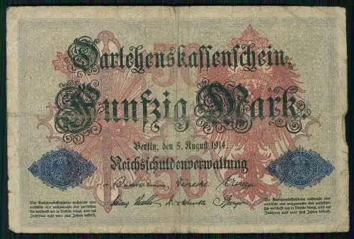 5x Reichsbanknote 1000 Mark 1910 Berlin Reichsbank und 1x 5000 Mark u.1x 50 Mark