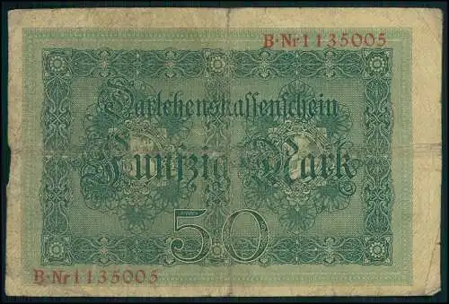 5x Reichsbanknote 1000 Mark 1910 Berlin Reichsbank und 1x 5000 Mark u.1x 50 Mark