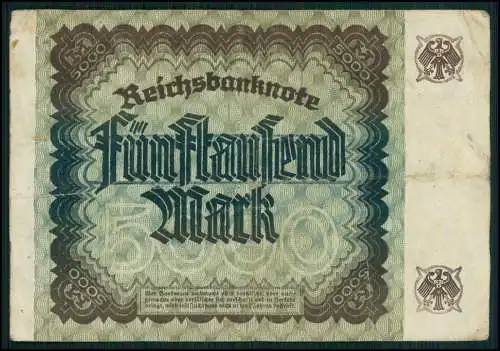 5x Reichsbanknote 1000 Mark 1910 Berlin Reichsbank und 1x 5000 Mark u.1x 50 Mark