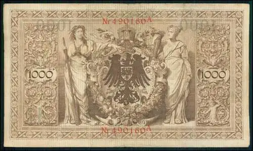 5x Reichsbanknote 1000 Mark 1910 Berlin Reichsbank und 1x 5000 Mark u.1x 50 Mark