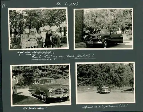 15x Foto 10x7cm  Niederbergheim Warstein Wiggeshoff Borgward Hansa 1500 Isabella