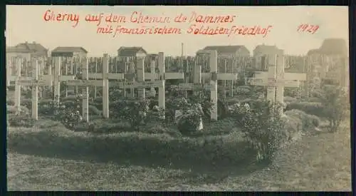 Foto 20x11 cm - 1. WK französischer Soldatenfriedhof Aisne Chemin de Dames 1929