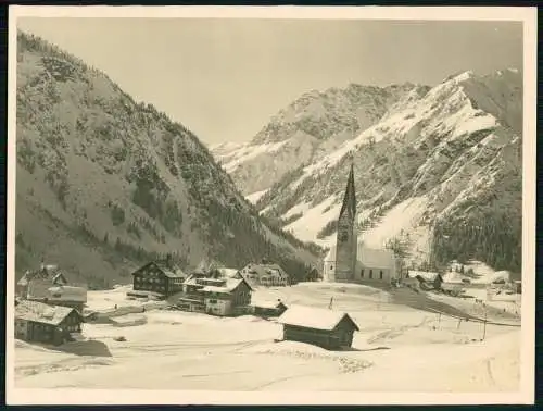 Foto 24x18 cm - Mittelberg Kleinwalsertal Österreich Vorarlberg Bezau im Winter