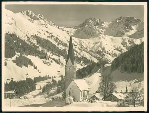 Foto 24x18 cm - Mittelberg Kleinwalsertal Österreich Vorarlberg Bezau im Winter