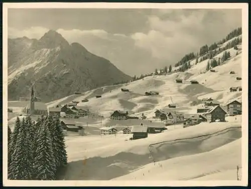 Foto 24x18 cm - Mittelberg Kleinwalsertal Österreich Vorarlberg Bezau im Winter