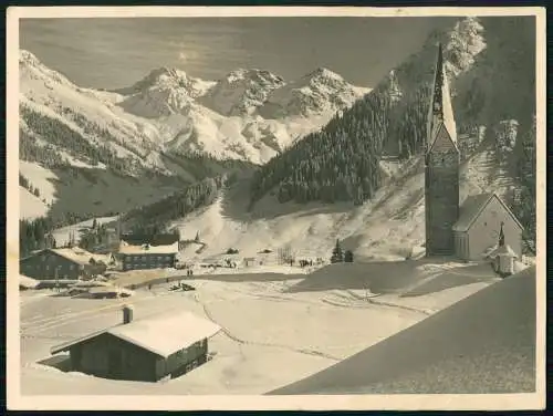 Foto 24x18 cm - Mittelberg Kleinwalsertal Österreich Vorarlberg Bezau im Winter