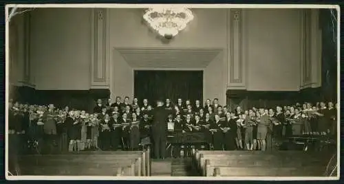 Foto 23 x 12cm - Kinderchor Große Bühne mit Dirigent Essen im Ruhrgebiet 1936