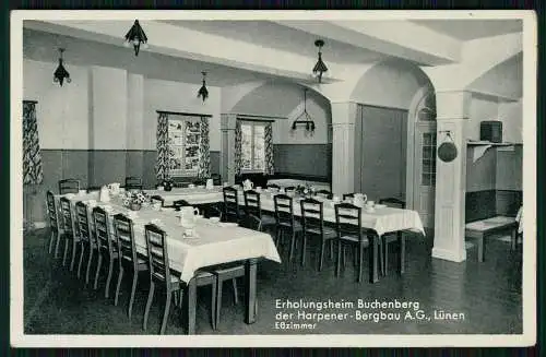 AK Lünen Lr. Unna Erholungsheim Buchenberg der Harpener Bergbau AG Esszimmer