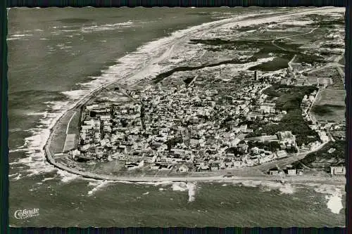 Echt Foto AK Nordseebad Norderney Luftbild Fliegeraufnahme Cekade Karte