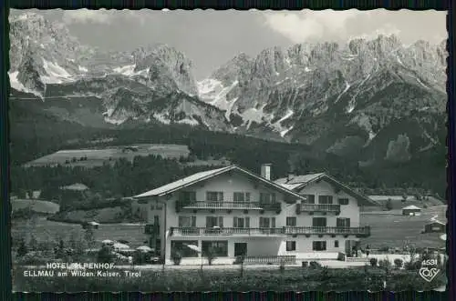 Foto AK Ellmau Gasthof und Pension Alpenhof am Wilden Kaiser Tirol gelaufen