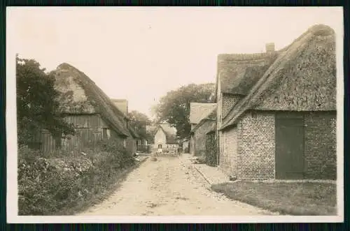 Foto AK Utersum Insel Wyk Föhr Nordfriesland, Dorfstraße 1936