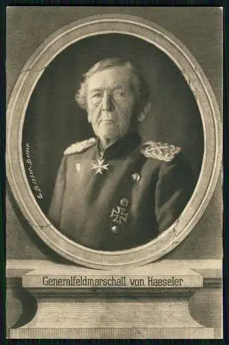 Wohlfahrt Karte Generalfeldmarschall Gottlieb von Haeseler 1. WK