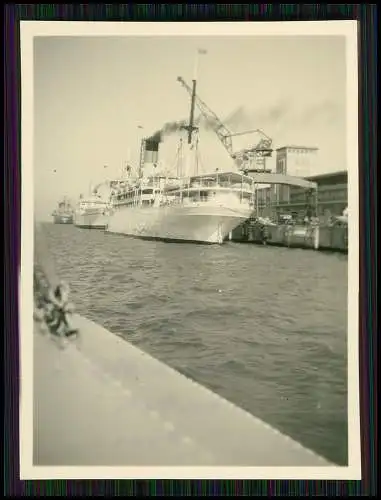 Foto Schiff Dampfer - Gripsholm 1952 Bremerhaven Hafenstadt Nordseeküste