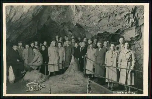 Foto AK Hermannshöhle Schauhöhle in Rübeland Wernigerode 1957 Aufnahme Nr. 453