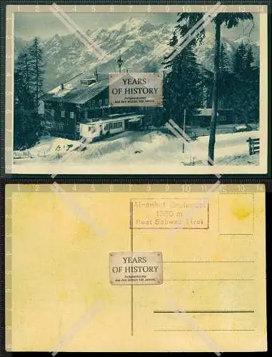 AK Schwarz Tirol Mieminger Plateau Alpenhof Grafenast 1939