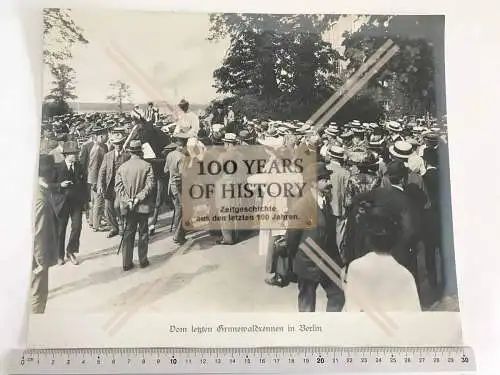 Foto Karton 1916 Berlin Grunewald Charlottenburg Wilmersdorf Pferderennen 30x24