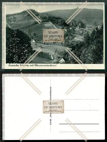 Orig. AK Detmold Lippe Lippische Schweiz mit Hermannsdenkmal