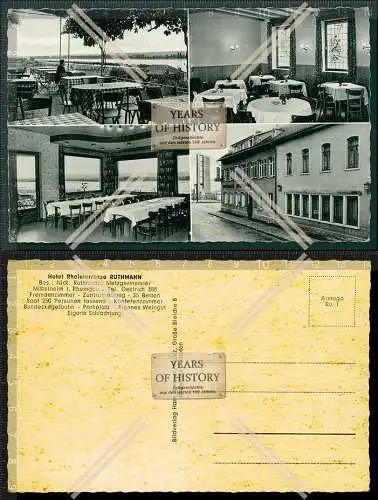 Orig. Foto AK Oestrich Winkel Hotel Rheinterrasse Ruthmann Rheingaustraße 109 