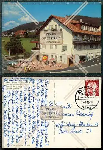 Orig. AK Baiersbronn Schwarzwald Cafe Pension Rundblick