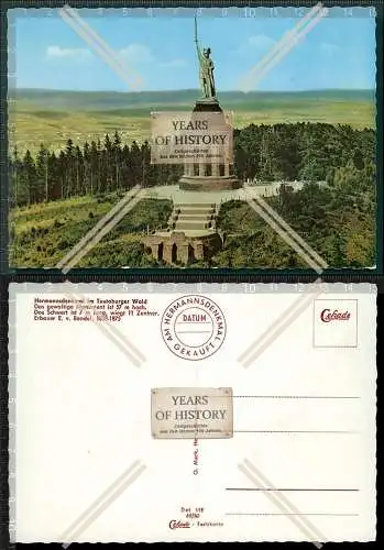 Orig. AK Detmold Lippe Karte am Hermannsdenkmal gekauft siehe Rückseite weiter