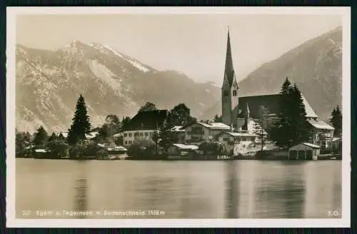 5x Foto AK Tegernsee Egern Wiessee in Oberbayern diverse Ansichten 1936-40