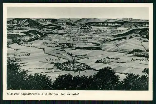 2x AK Eschwege Werra Gasthaus Schwalbenthal auf dem Meissner Inh. Ernst Luckas