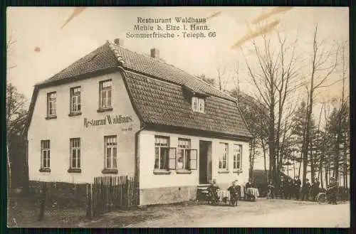 AK Mehle Elze Hann. Niedersachsen Restaurant Waldhaus Inh. Hermann Lehnhoff 1928