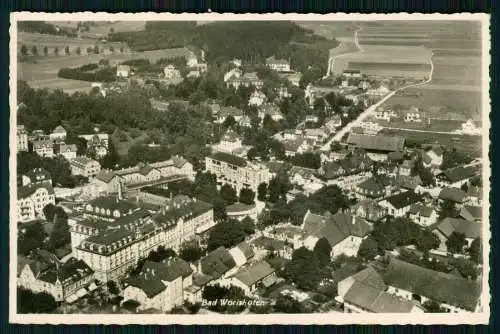 Foto AK Bad Wörishofen im Unterallgäu, Luftbild Fliegeraufnahme Strähle Karte