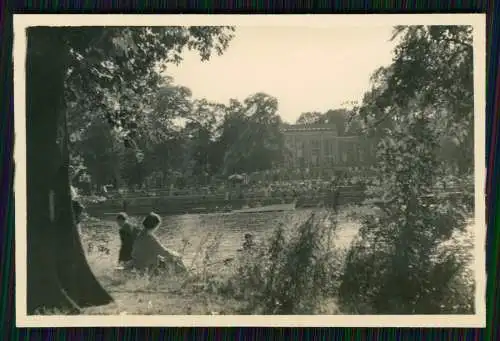 11x Foto Berlin Treptow, Partie an der Abtei-Brücke, Steg Angler uvm. 1939